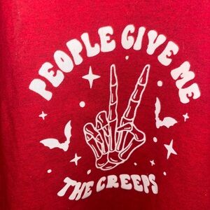 Custom Halloween skull tee